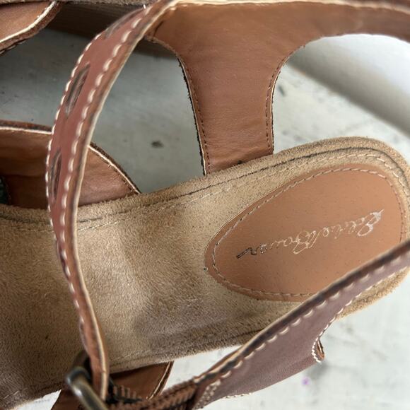 Eddie Bauer Espadrille wrap wedge faux suede sandals summer minimalist boho 7 - Picture 12 of 14